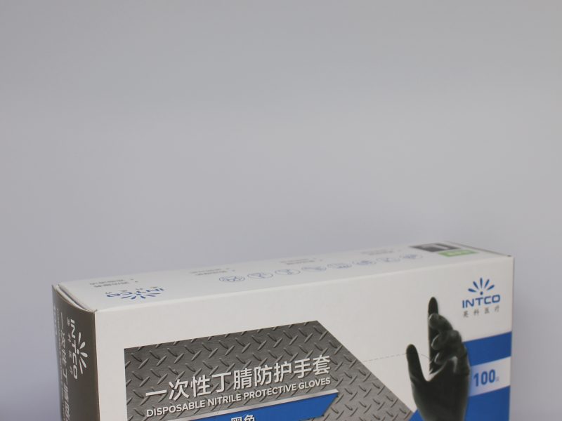 Nitrile Disposable Black Gloves
