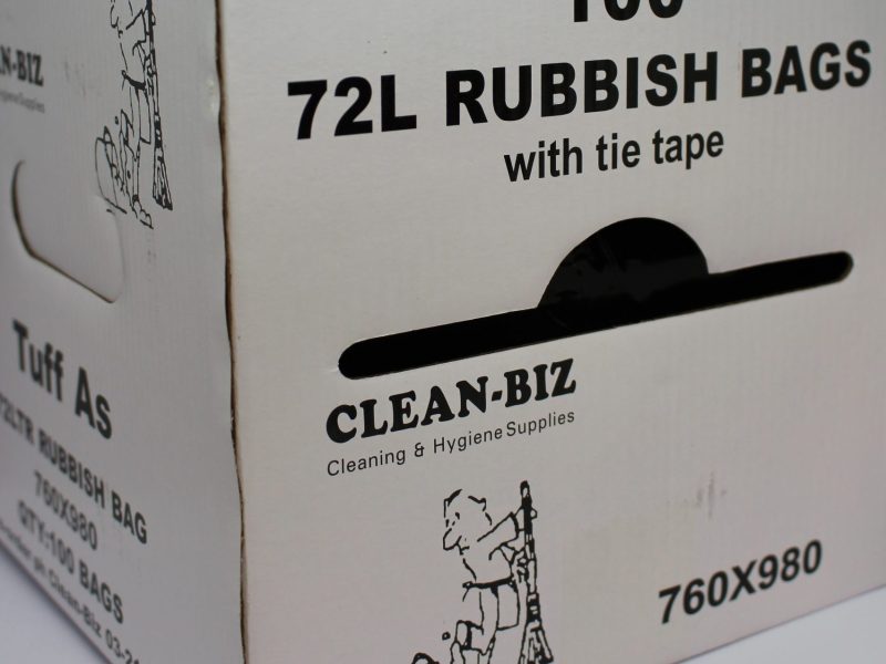 72L Black Rubbish Bag