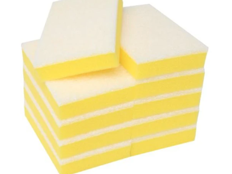 Scourer Sponge Yellow/ White