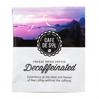 Cafe de Sol Decaffeinated Freeze Dried Coffee Sachets